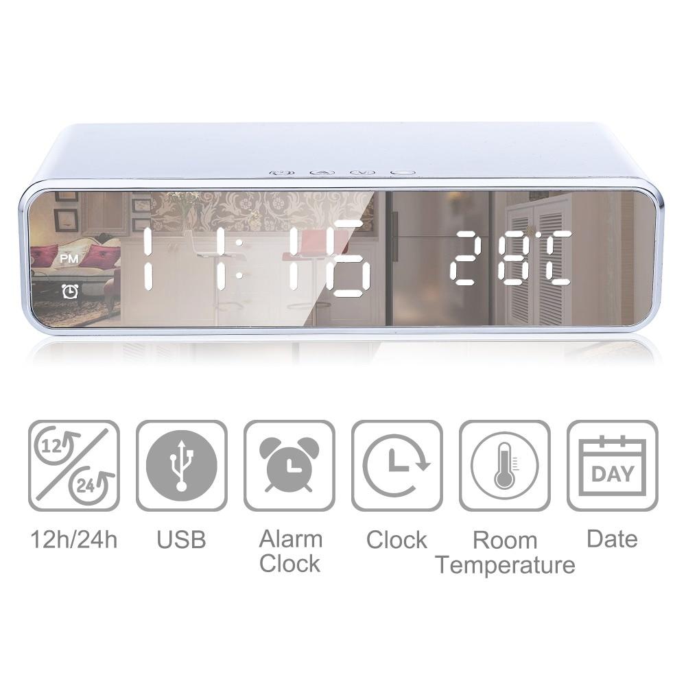 Carvallo – Trådlös Laddningsväckarklocka med Modern & Funktionell Design Carvallo