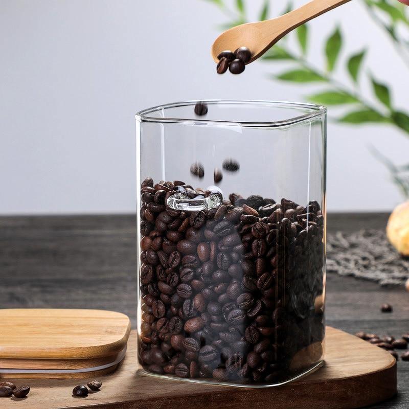 Bambu & glas matförvaringskärl MILA Sverige