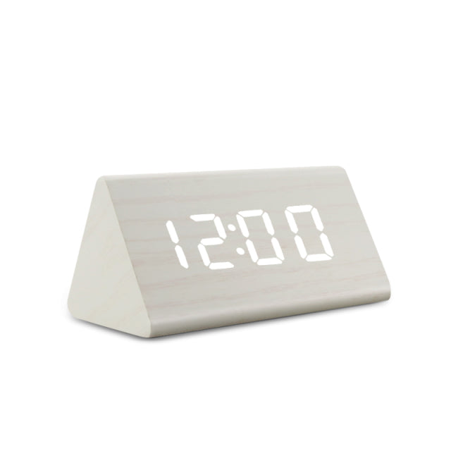 Digital Träväckarklocka med LED display – Stilren Alarmklocka i Modern Design Hemnix