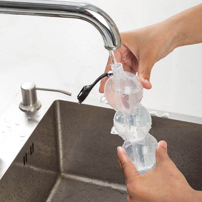 4-sfärisk isform – BPA-fri rund ismaskin med läckagesäkert lock MILA Sverige
