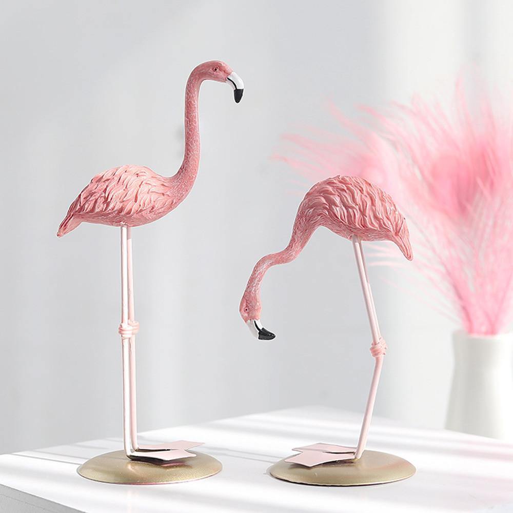 Carvallo – Eleganta Flamingo-statyer för tropisk trädgårds- och inredning Carvallo