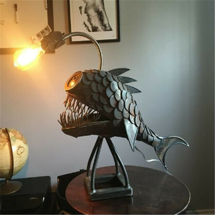 Royallure Angler Fish Lamp – USB Driven LED Nattlampa för Eccentrisk Heminredning Carvallo