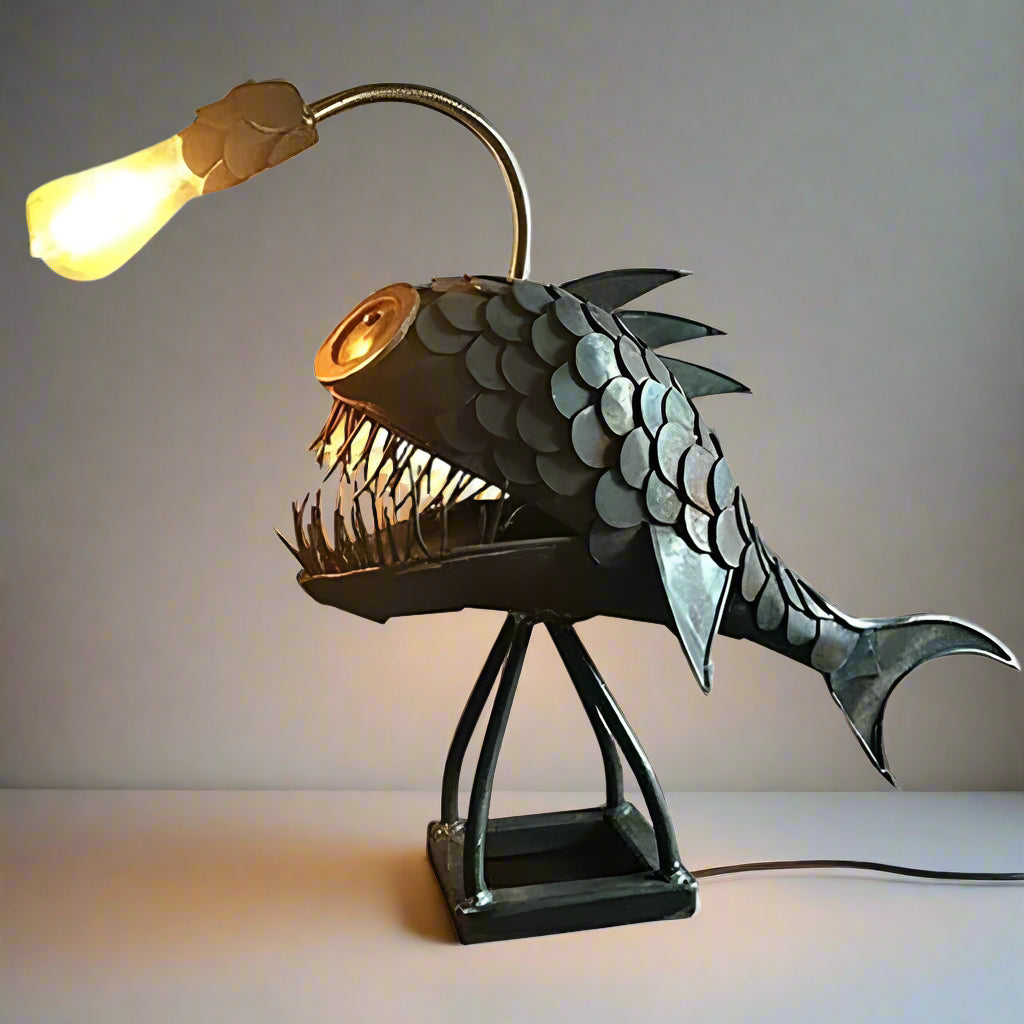 Royallure Angler Fish Lamp – USB Driven LED Nattlampa för Eccentrisk Heminredning Carvallo