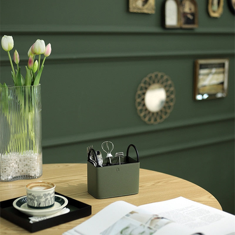 Carvallo Läder Förvaringskorg Carvallo