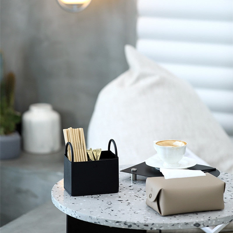 Carvallo Läder Förvaringskorg Carvallo