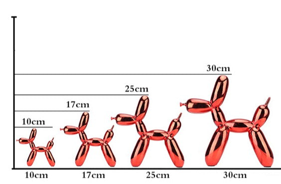 Carvallo – Modern Ballonghund Skulptur med Metallisk Yta Carvallo