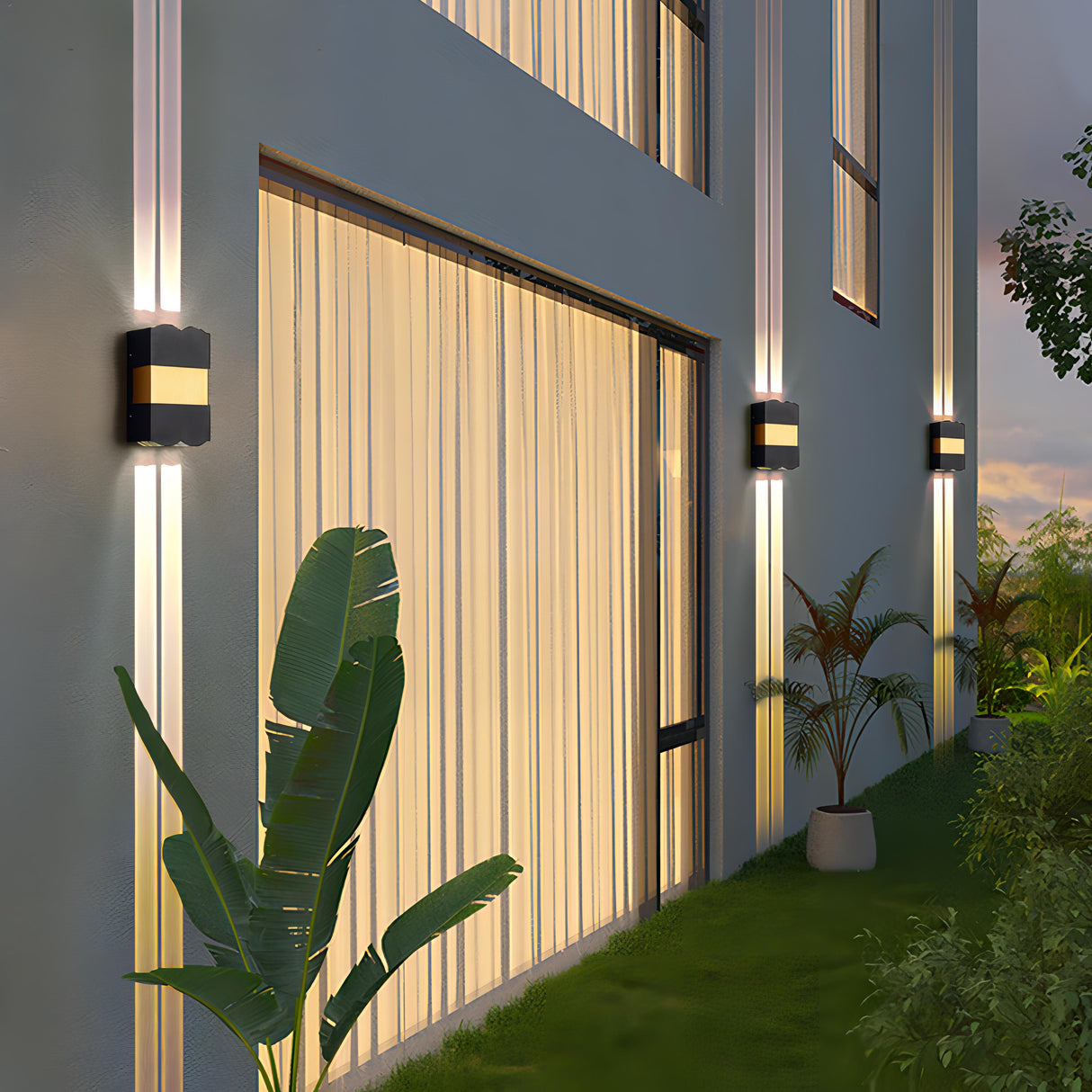 Vana - IP54 Vattentålig Utomhus Väggspotlight i Aluminium Carvallo