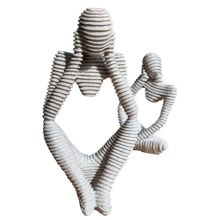 Abstrakta karaktärsskulpturer för modern heminredning och konstnärlig stil Carvallo