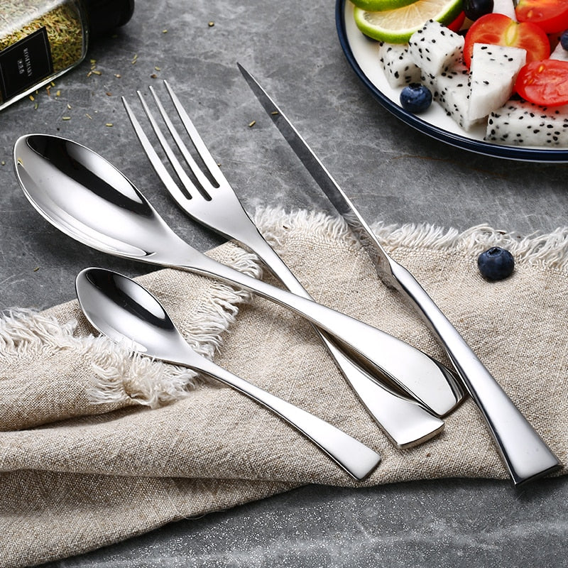 Jet Silver Bestickset – Modern Design i 18/10 Stål Carvallo