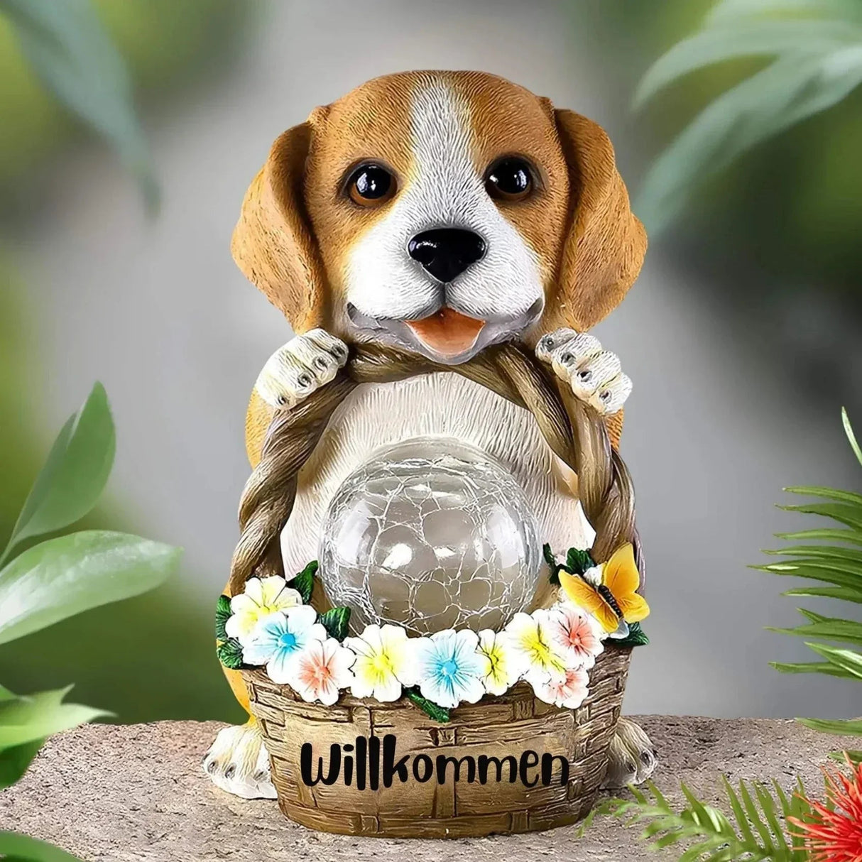 PawGlow - Charmig LED-stylus med söta hundfigurer för trädgårdsinredning Carvallo