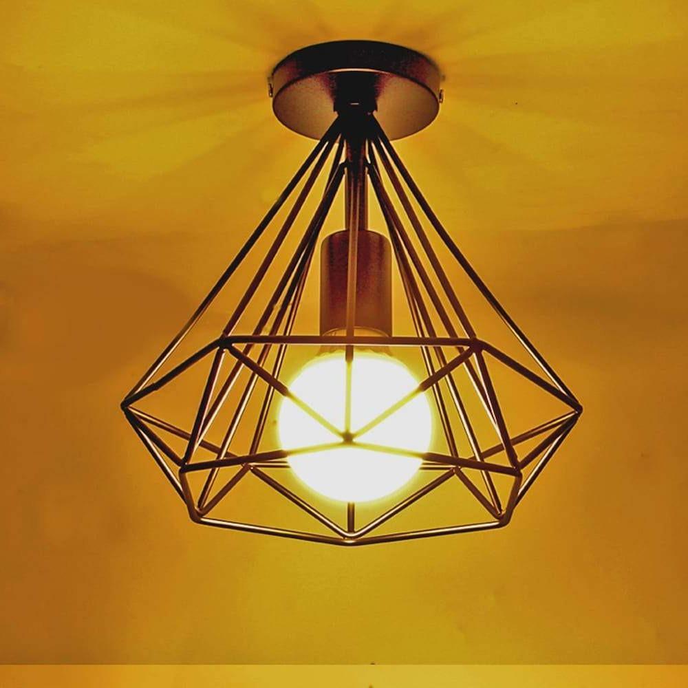 1-Ljus Mini Metall Geometrisk LED Retro Taklampa Carvallo