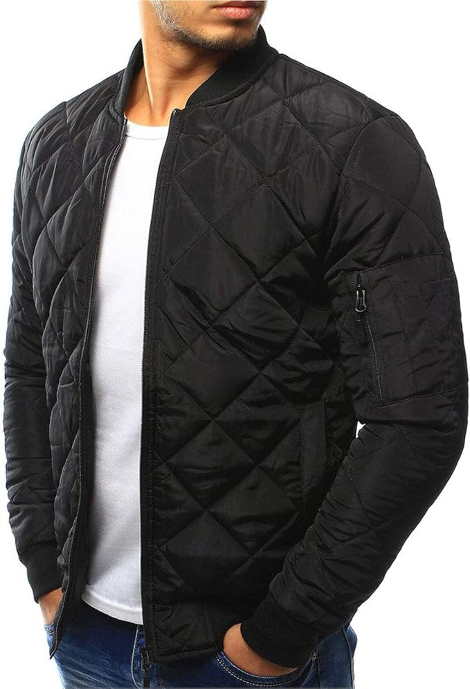Quiltad bomberjacka för män-Hemnix-Hemnix