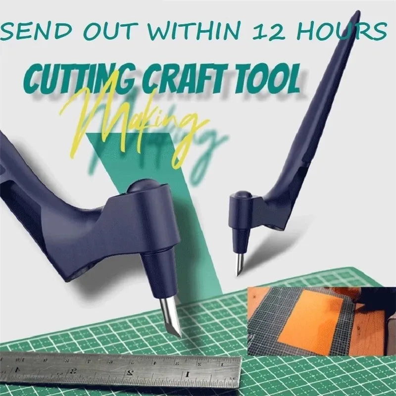 Precision Craft Cutting Tool – 360° Rotera blad för papper och schablonkonst Carvallo