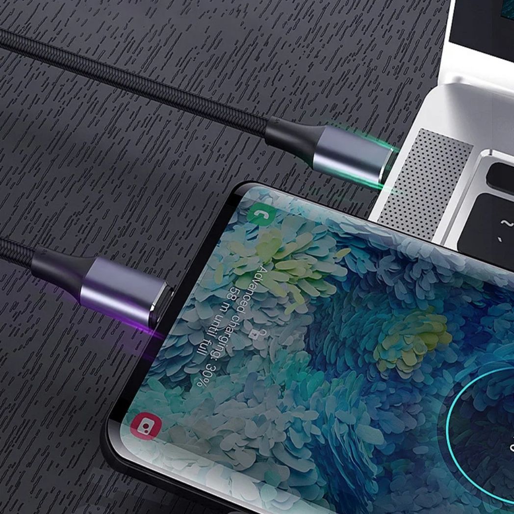 USB-kabel Snabbladdning Flätad Sladd Carvallo
