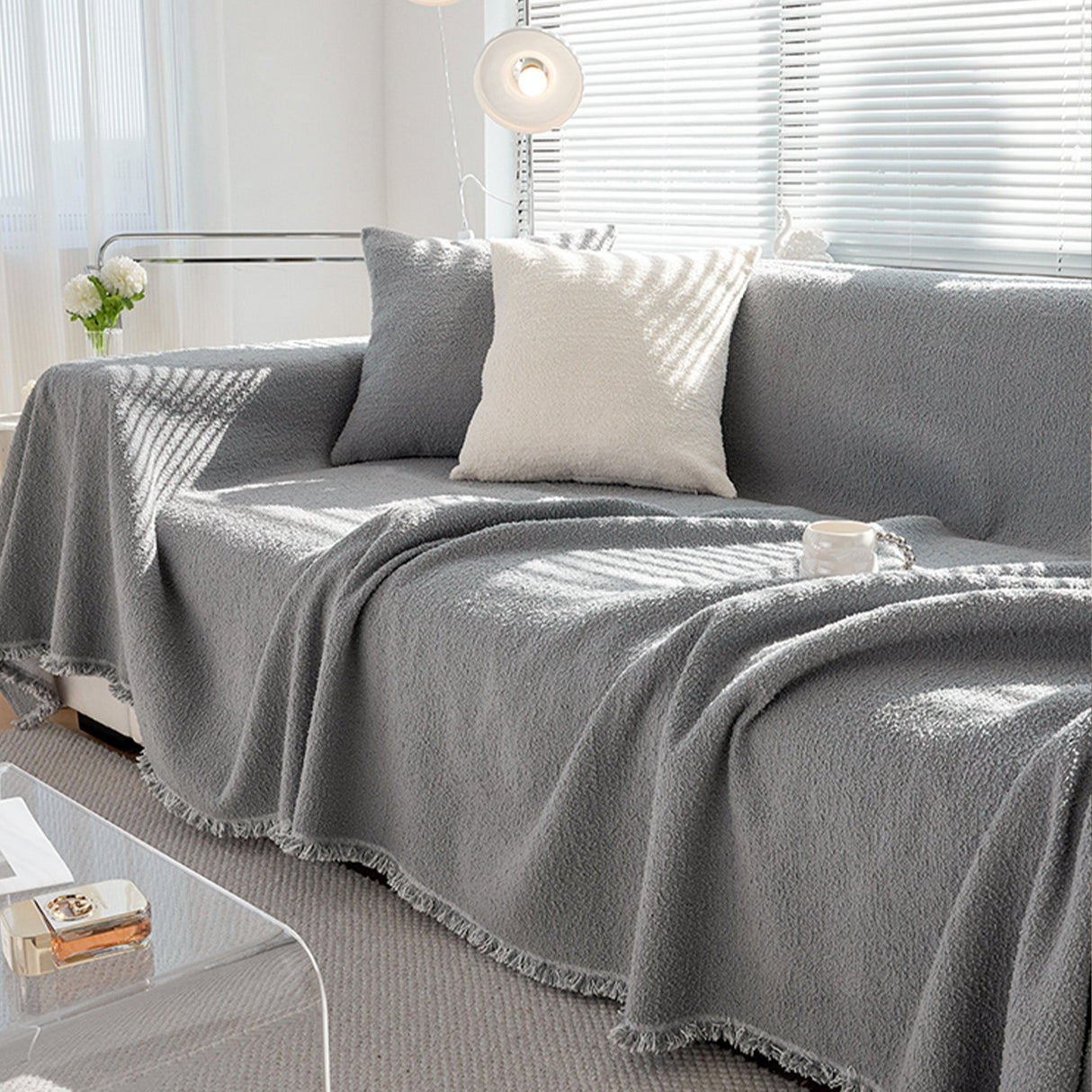 Mysig vinterstil sofföverdrag - Modern, stilren och hållbar soffskydd Carvallo