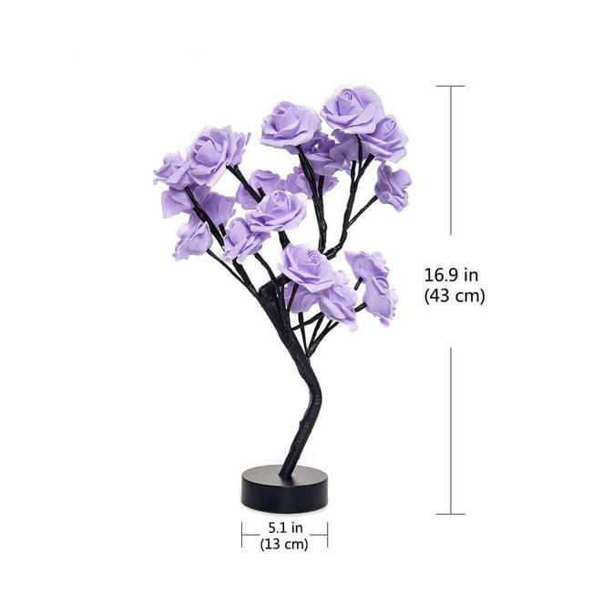 RoseGlow - Elegant Led Träslampa För En Romantisk Stämning Carvallo