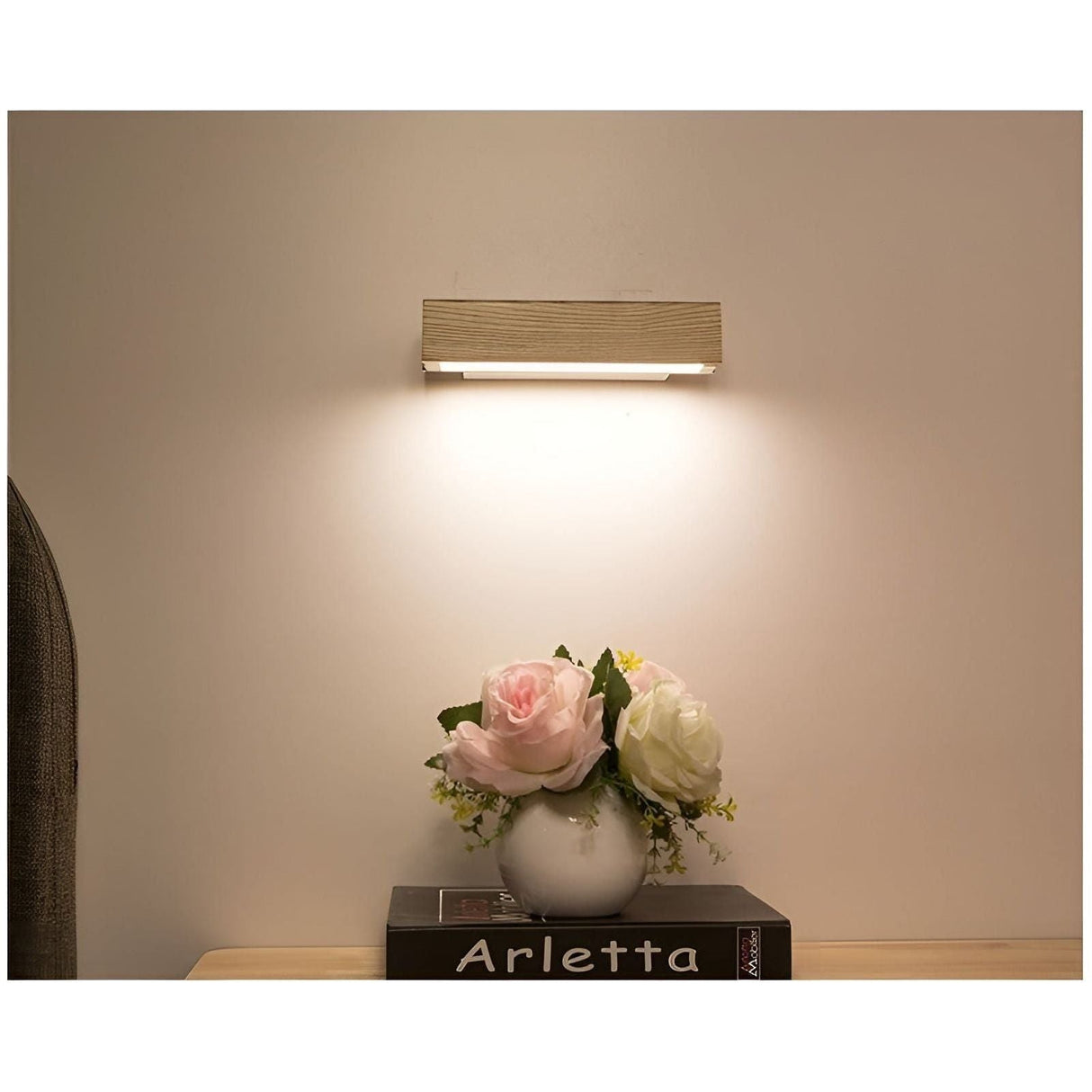BrightCharm Lights - Modern trä-LED-lampa Carvallo