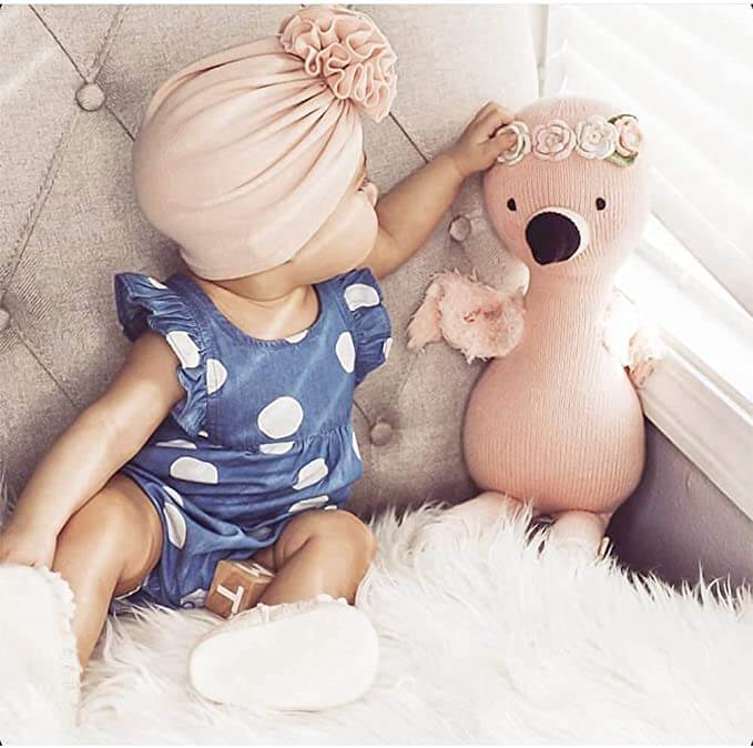 Rufsig topp baby turban hatt-Kids-Hemnix-Hemnix