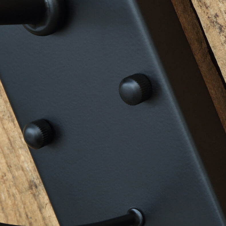 Vägglampa Rustik Svart Utomhuslampa Carvallo