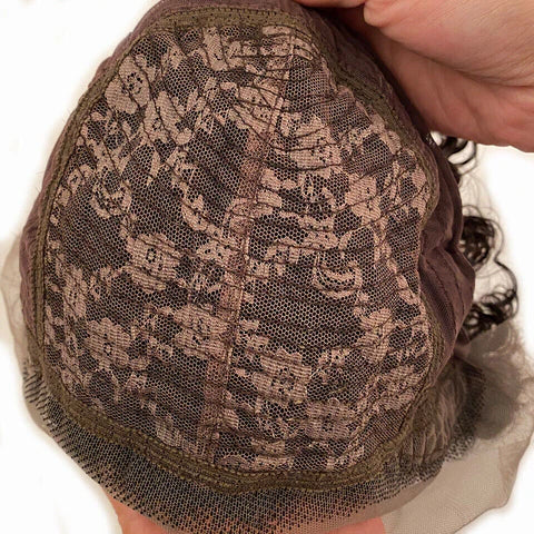 Royaleva Premium Spets Front Kort Lockig Pixie Bob Mänskligt Hår Väv Peruk Carvallo