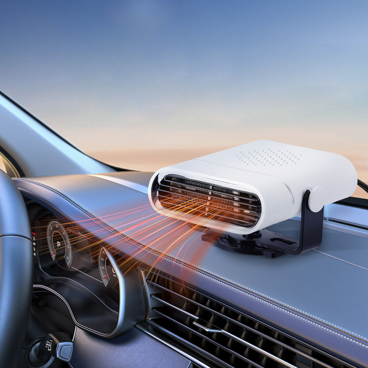 Carvallo - 12 V Bärbar Bilvärmare/Fönsteravfrosterare Carvallo