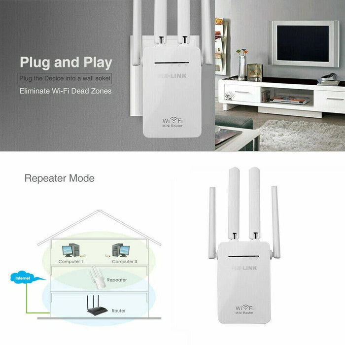Trådlös nätverksförlängare - Stark WiFi-förstärkare för hela huset Carvallo