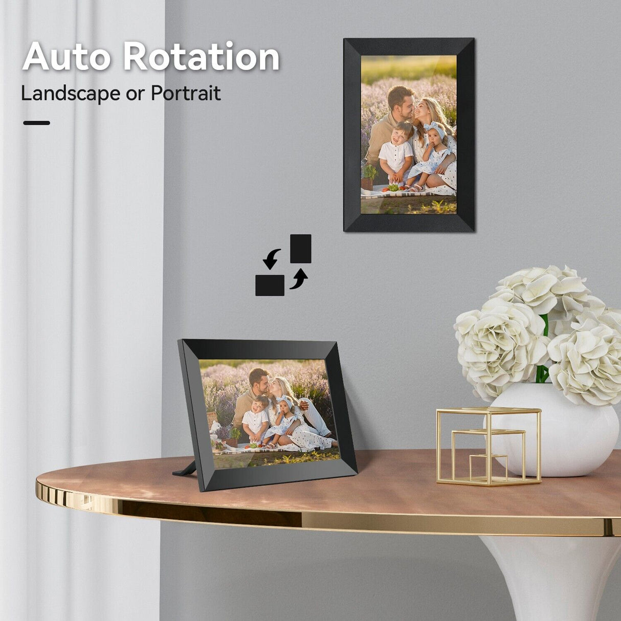 10,1 tum WiFi Digital Fotoram med 1080P HD Pekskärm Carvallo