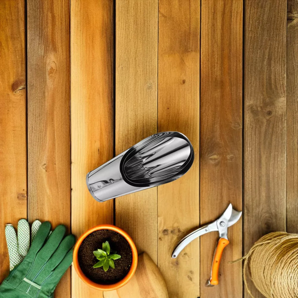 Rostfritt stålspade för blomjord – Robust planteringsspade för trädgård och balkong Carvallo