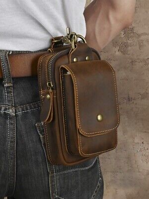 Läderbälte väska med säkra dragkedjefickor Carvallo