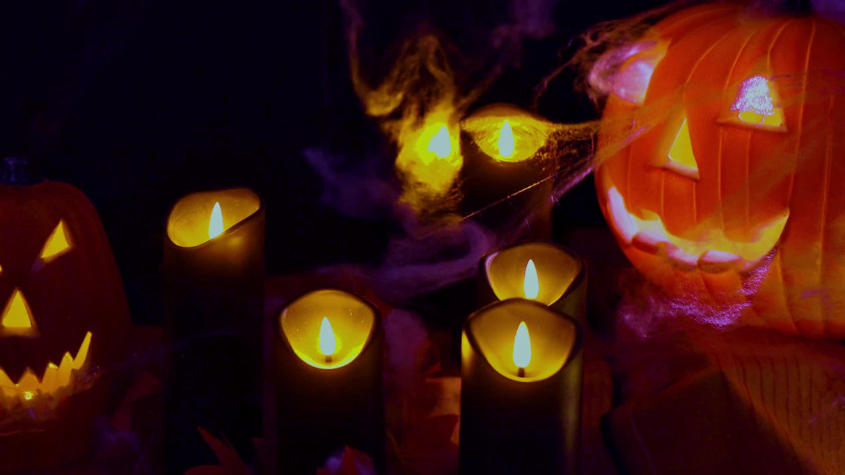 LED-ljus svarta set för hemmabelysning Carvallo