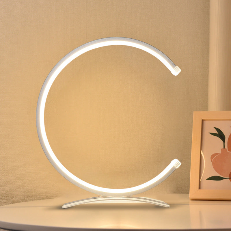 NordicGlow - Elegant Circle Bordslampa med Touch Switch och justerbart ljus Carvallo