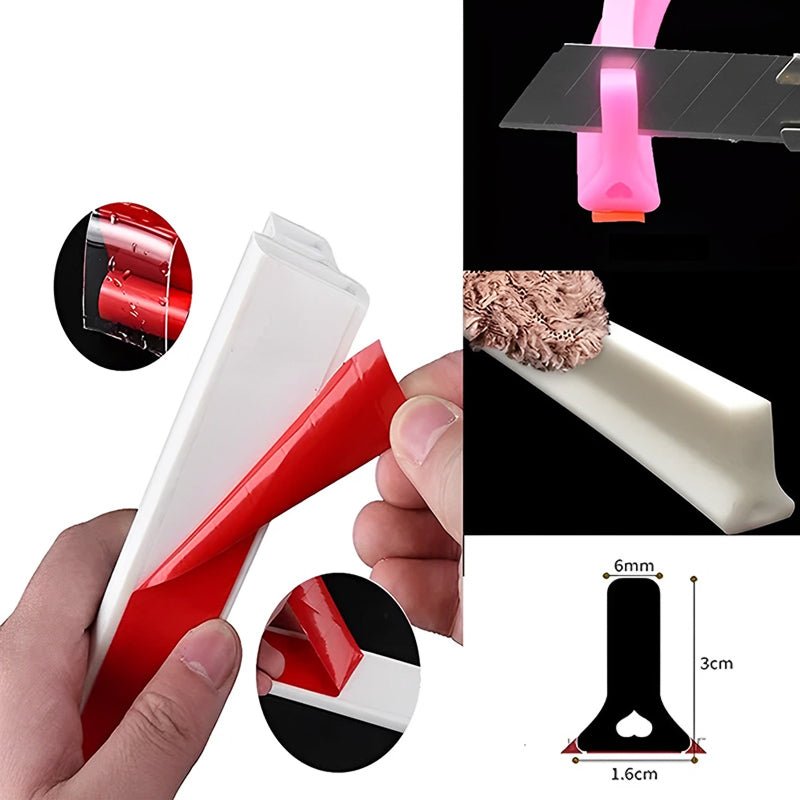 Royallure Flexibel Silikon Vattenbarriärlist för Läckageförebyggande och Fuktutschutz Carvallo