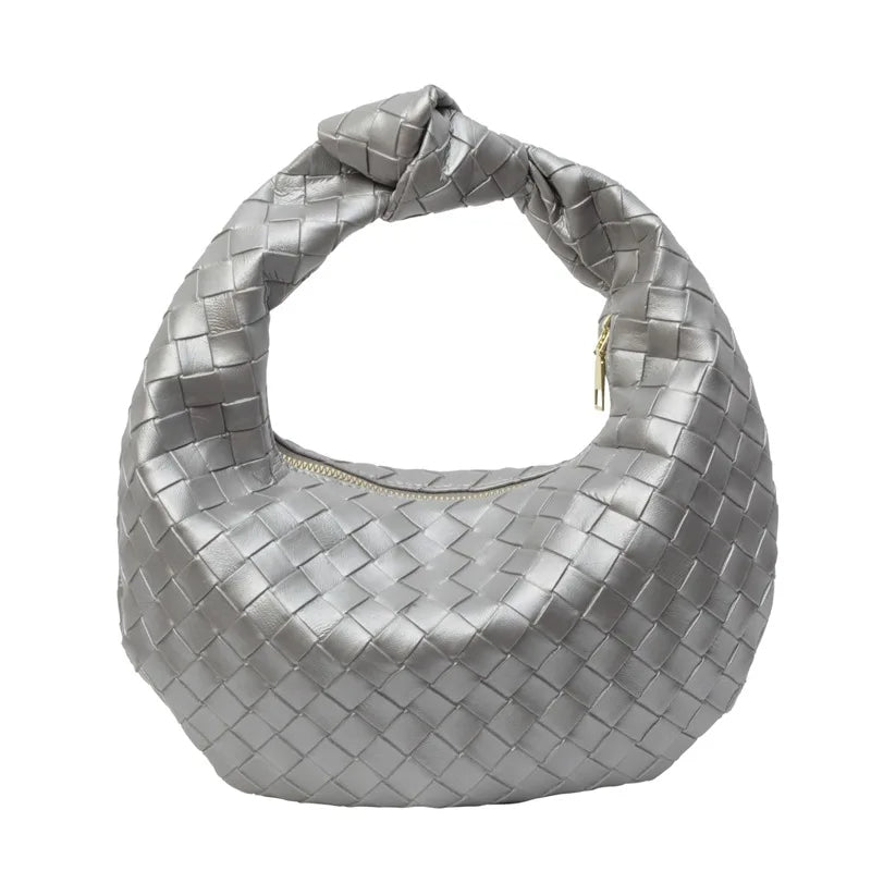 Handväska Vegansk Läder Vävda Axeltassen Carvallo