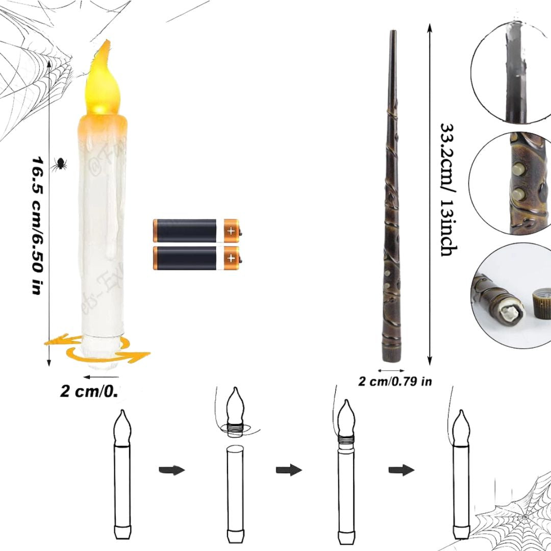 Magiska Trollstav Ljuslyktor Carvallo