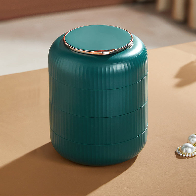 Carvallo – Stapelbar smyckeshållare med flera lager med kompakt spegel och elegant design Carvallo