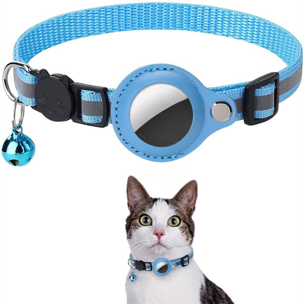 Katt Halsband Nylon Reflekterande GPS Tracker Rem Carvallo