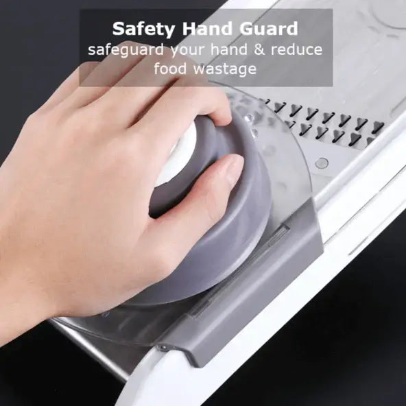 Royallure 18-i-1 Mandolinskivare & Hackare – Justerbara blad, Säker, Tål diskmaskin Carvallo