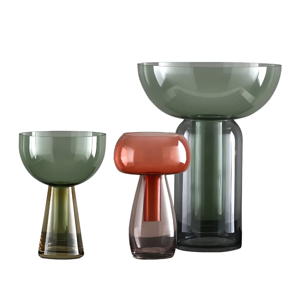 Liten glas hydroponisk vas för modern borddekoration Carvallo