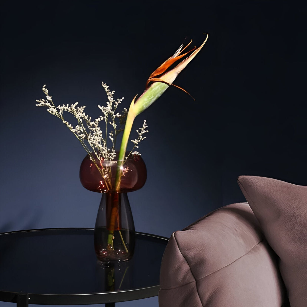 Liten glas hydroponisk vas för modern borddekoration Carvallo