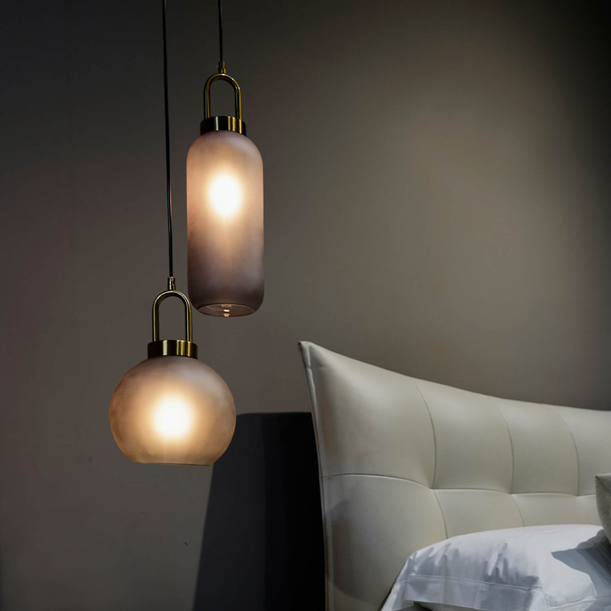 UrbanGlow – Industristil Taklampa i Rökfärgat Glas Hemnix
