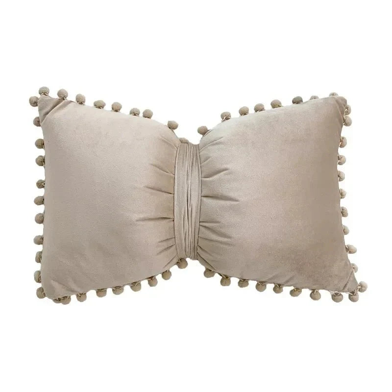 Solid Candy Colour Fransen Kuddöverdrag Sammet 50x30cm Carvallo