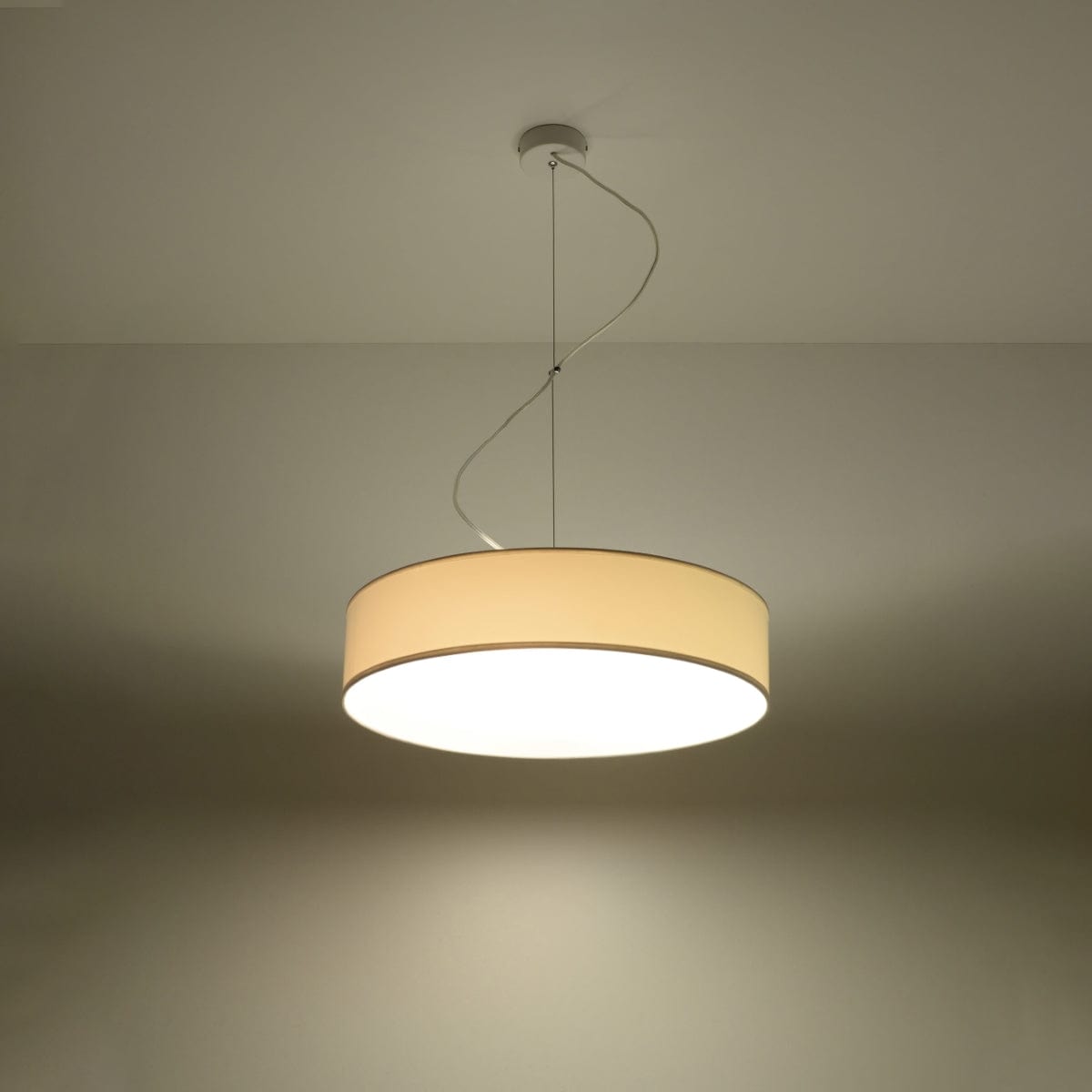 Arena Vit Taklampa - 3x E27 LED - Modern PVC Design - 45x45x11 cm Carvallo