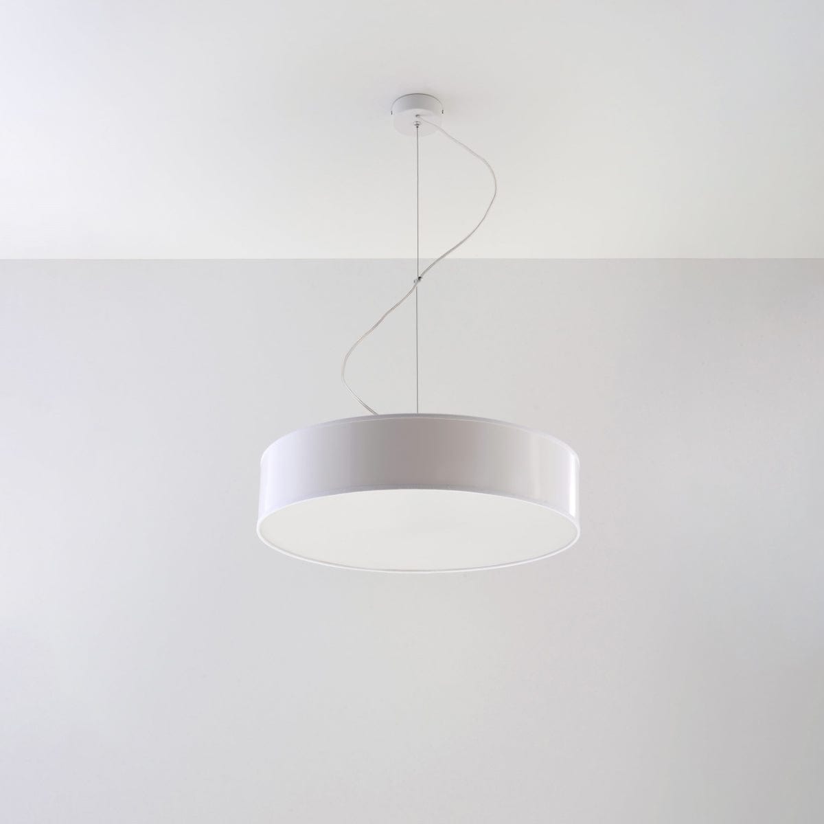 Arena Vit Taklampa - 3x E27 LED - Modern PVC Design - 45x45x11 cm Carvallo