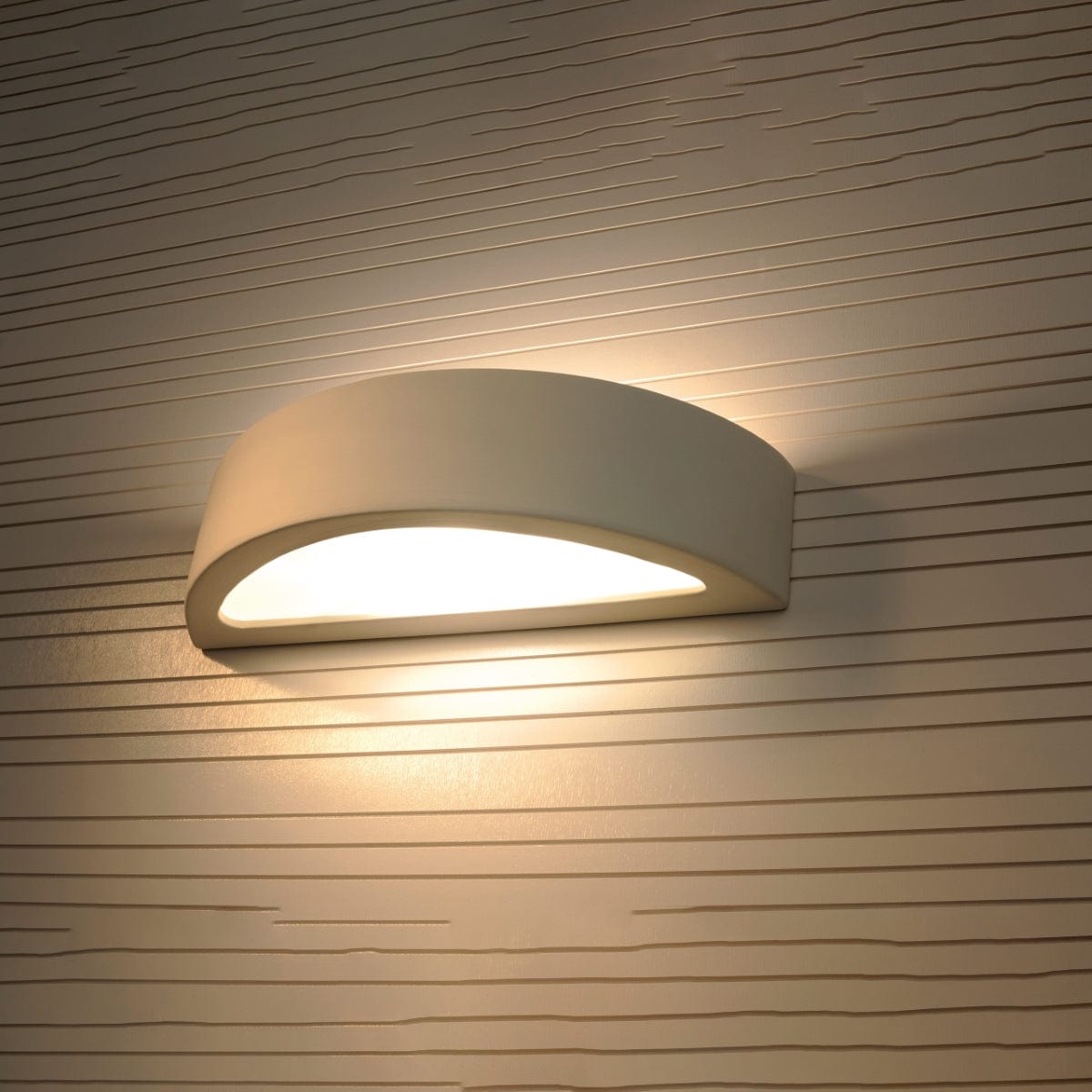Atena Keramik Vägglampa - Vit - Modern & Klassisk Design - E27 Carvallo