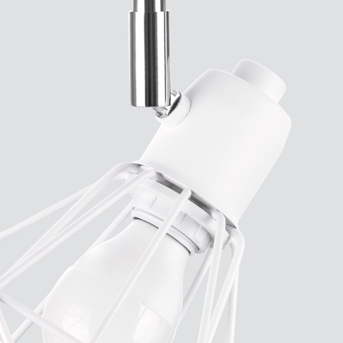 Taklampa Artemis 2 Vit - Modern Loft-Stil - Justerbar Ljusvinkel - Utbytbara Glödlampor - Hållbar Pulverlackerad Stål - Mångsidig Belysningslösning Carvallo