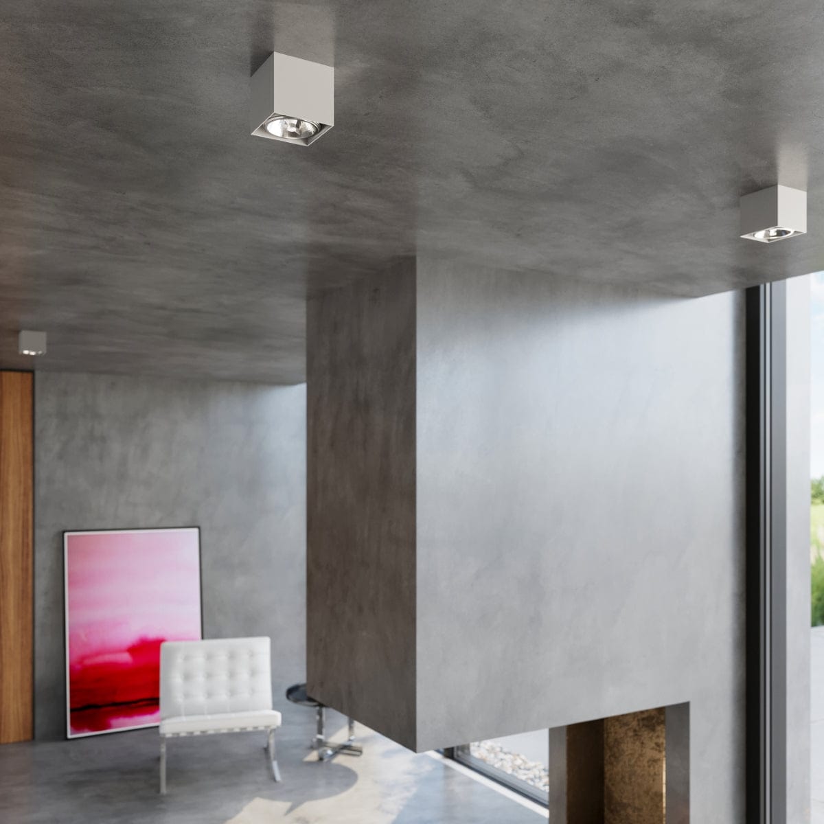 Taklampa Blake Grå - Modern BLAKE Spot Taklampa - Minimalistisk Design - Lätt Ytmontering - Kompatibel med GU10 Lampor Carvallo