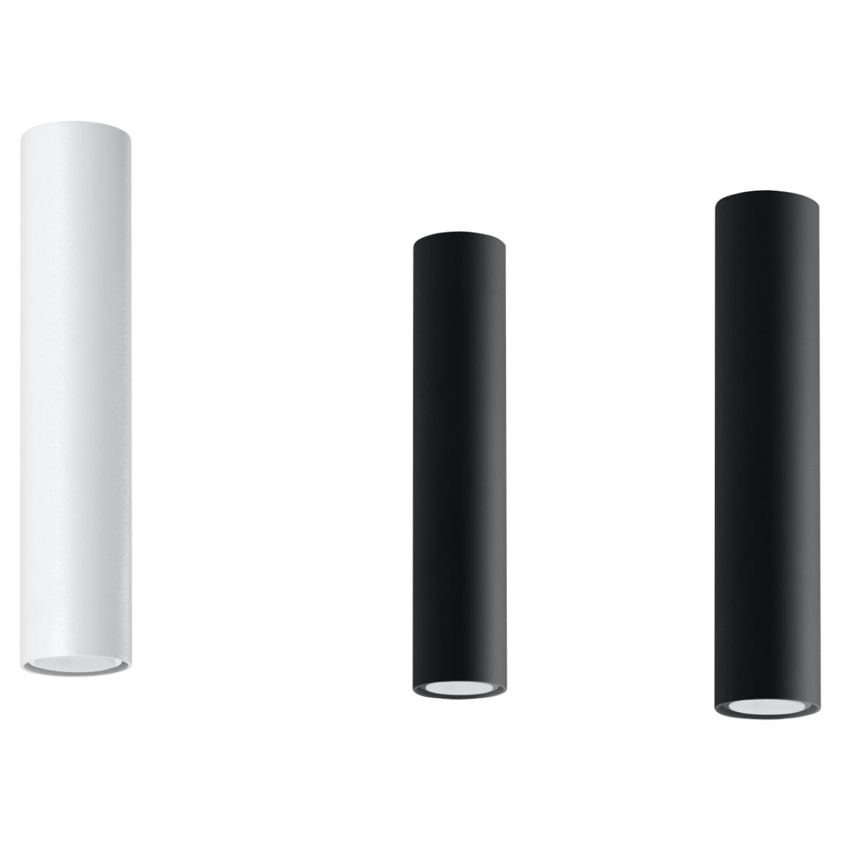 Taklampa Lagos 30 Vit - Modern Vit Taklampa - Pulverlackerad Stål - Utbytbara GU10 Ljuskällor - Elegant Cylindrisk Design Carvallo