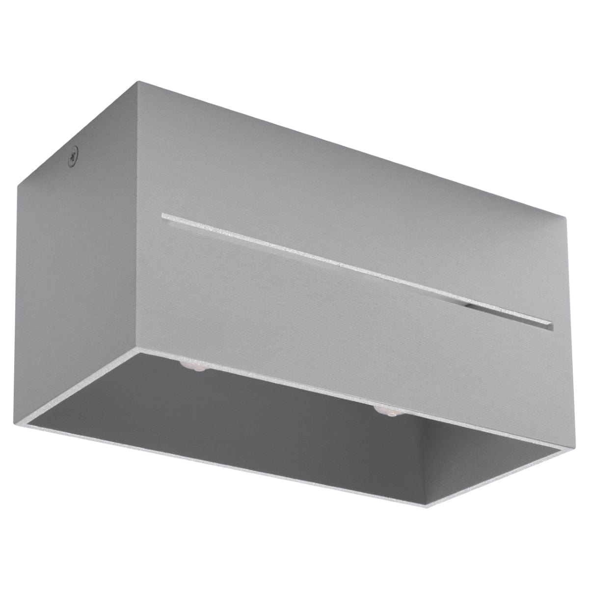 Taklamp Lobo 2 Grå - Modern Grå Taklampa med Perforering - Aluminiummaterial - Utbytbara G9 Glödlampor - Futuristisk Design Carvallo