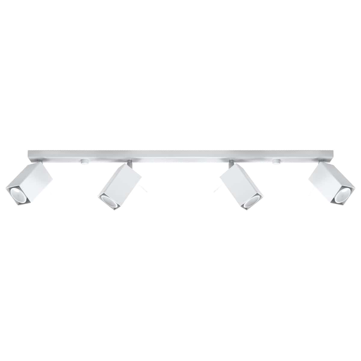 Taklampa Merida 4 L Vit - Modern Spot Taklampa - 4 Justerbara Skärmar - Hållbar Stål Design - GU10 Ljuskälla Kompatibel Carvallo