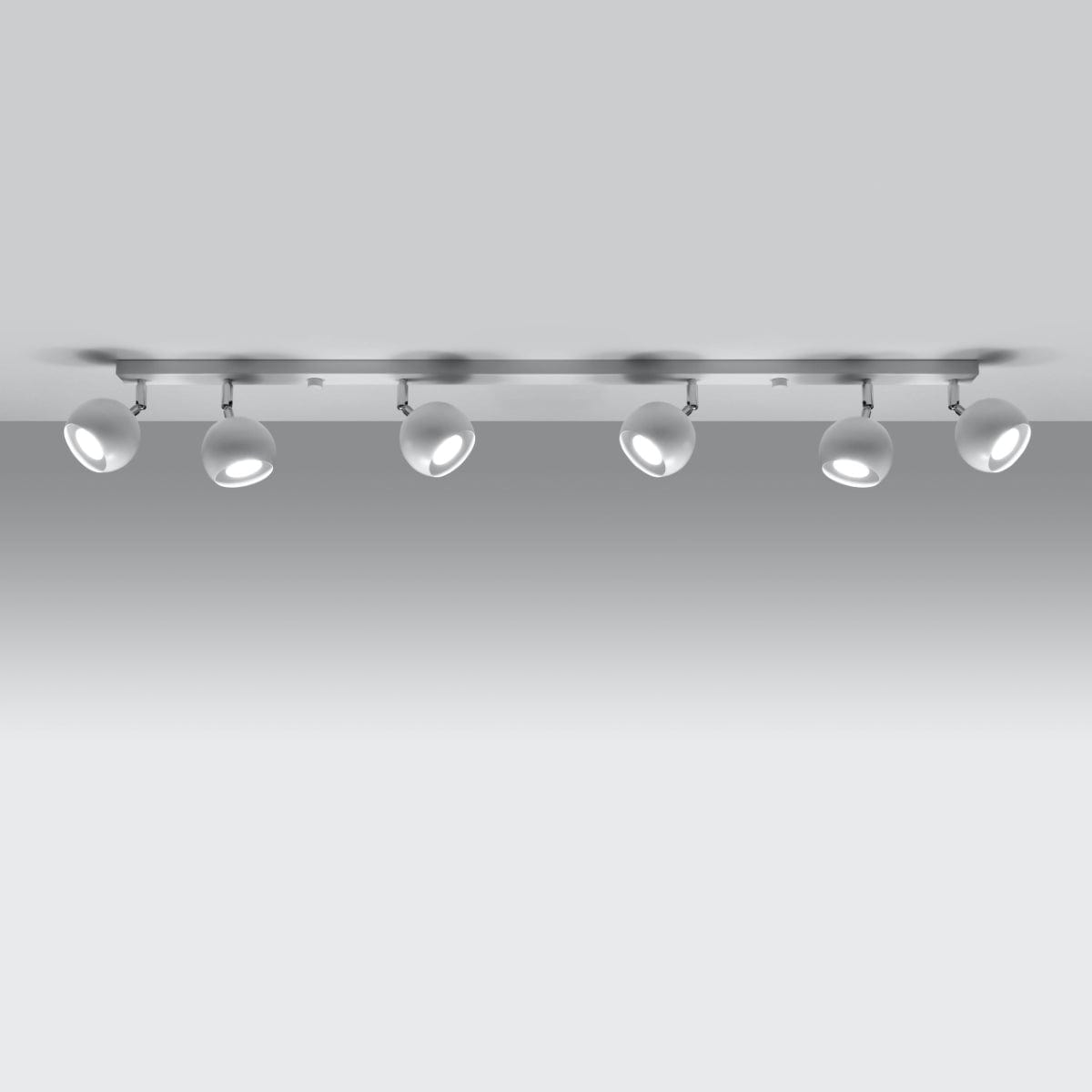 Taklampa Oculare 6 L Vit - Modern Spot Taklampa - Multi-Direktionell Justerbar Belysning Carvallo